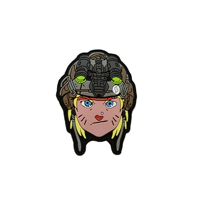 Naszywka z PVC 3D Silikonowy rzep Materiał poliestrowy Rozmiar 9 cm