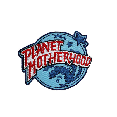 Prasowanie Merrowed Granica Patch, Hat Patch Haft Design Metalowy materiał nici