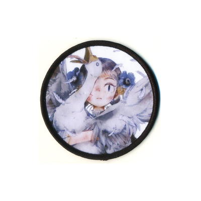 Anime Character 3D Puff Patches Drukowanie Merrowed Haft Materiał poliestrowy