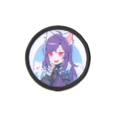 Anime Character 3D Puff Patches Drukowanie Merrowed Haft Materiał poliestrowy