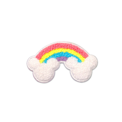 Chenille Sparkle Prasować na Patches Heat Press Cięcie laserowe Granica na bluzę z kapturem