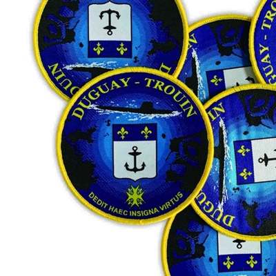 Opaska na ramię Velcro Tkana naszywka Merrowed dla marynarki wojennej