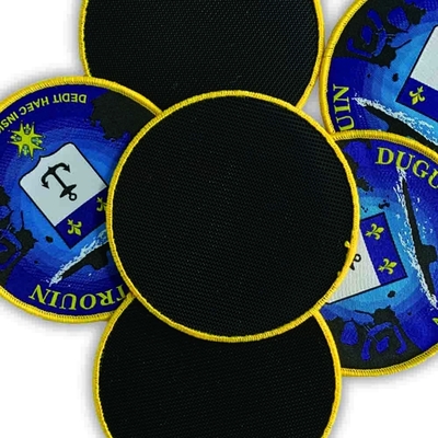 Opaska na ramię Velcro Tkana naszywka Merrowed dla marynarki wojennej